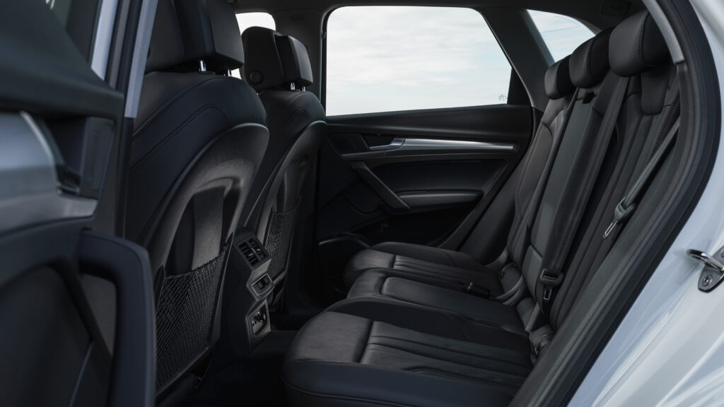 The Audi Q5 seating is plush and relatively comfortable.